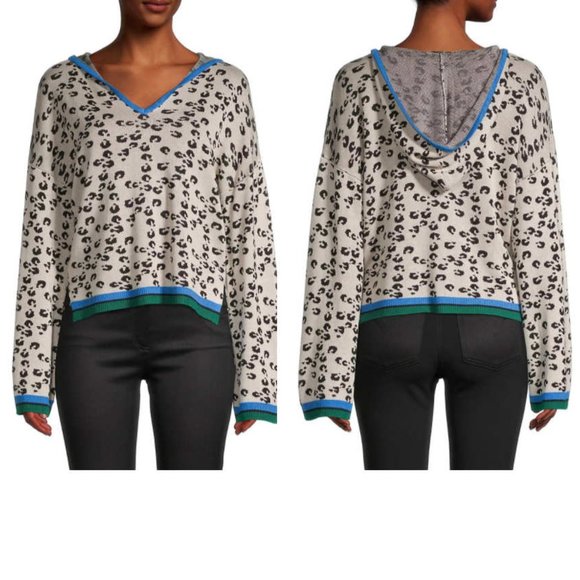 Heros & Dreamers Animal Printed Long Bell-Sleeve Hoodie XL - Picture 11 of 11